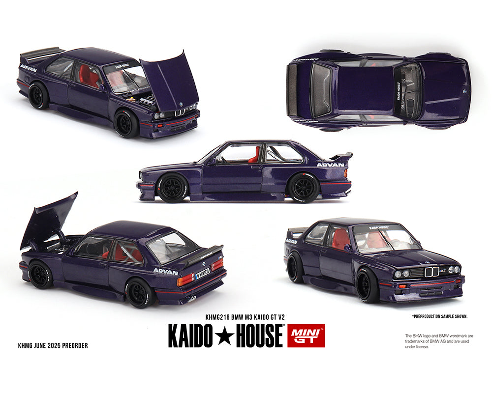 Kaido House x Mini GT 1:64 BMW M3 Kaido GT V2- Purple – Ely's JAM