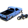 Maisto 1:24 1993 Chevrolet 454SS Pick-Up & 2007 XL 1200N Nightster Harley-Davidson Bike Custom Limited 1,800 pcs – Blue – Mijo Exclusives