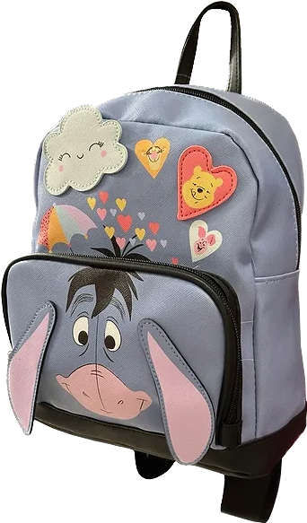 Winnie The Pooh Eeyore Faux Leather 10" Mini Backpack