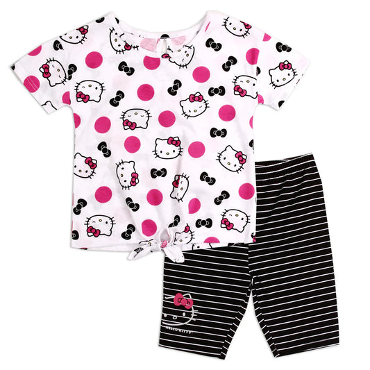 Hello Kitty 2PC Shirt and Spandex Short Set