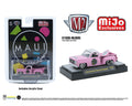 M2 Machines 1:64 1979 Chevrolet Silverado Stepside with Surfboard Maui & Son – Pink – MiJo Exclusives Limited Edition