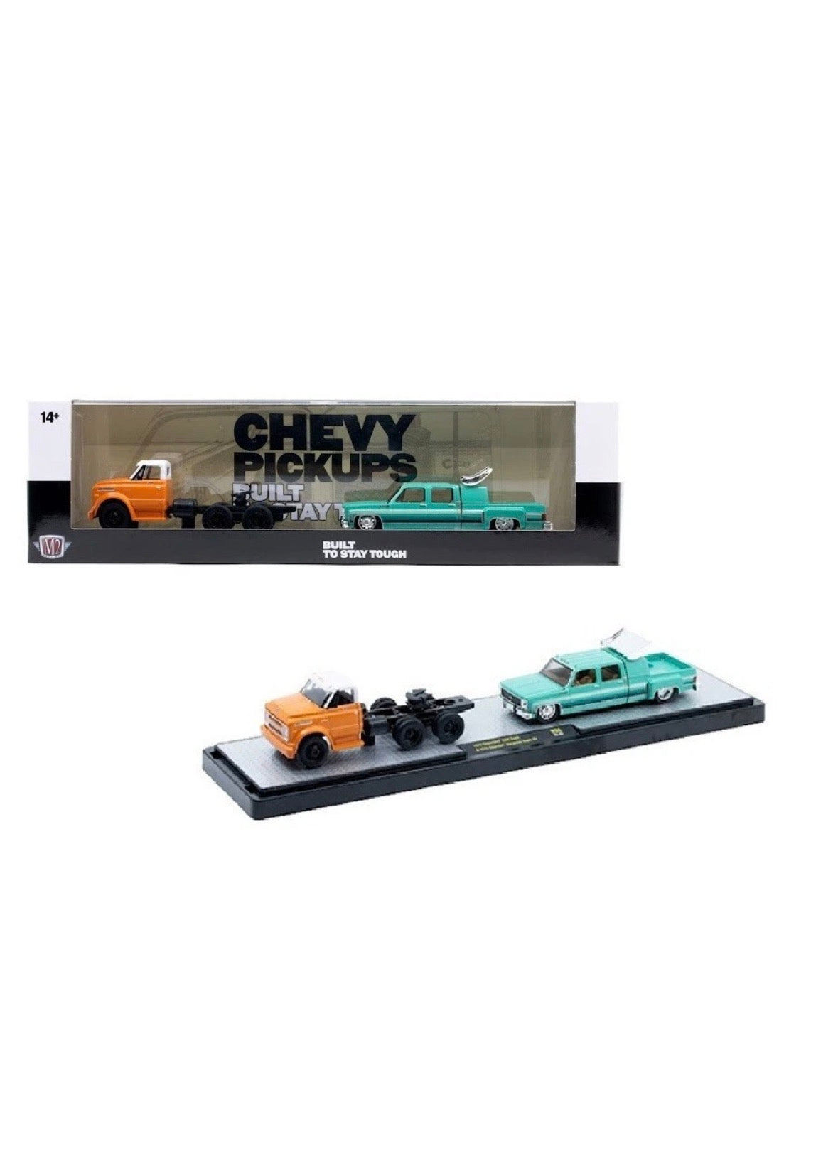 M2 Machines 1:64 Auto-Haulers Release 96 - 1970 Chevrolet C60 Truck & 1974 Chevrolet Cheyenne Super 30