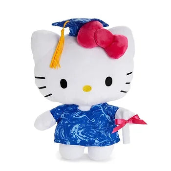 Hello Kitty 10.5" Plush -  Blue Cap and Gown Graduation