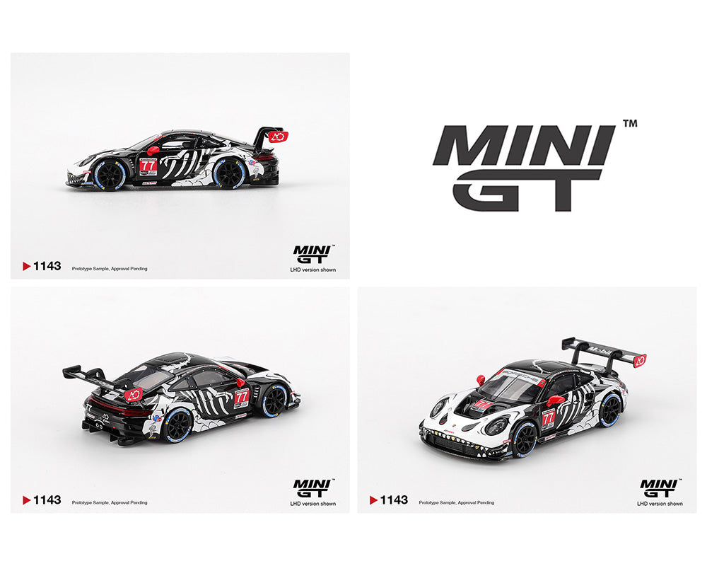 Mini GT 1:64 Porsche 911 GT3 R #77 AO Racing 2025 IMSA Petit Le